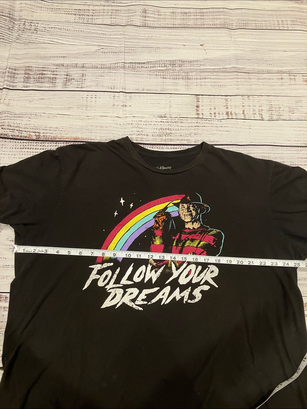 Freddy Krueger “Follow Your Dreams” Graphic Tee - Picture 8 of 8